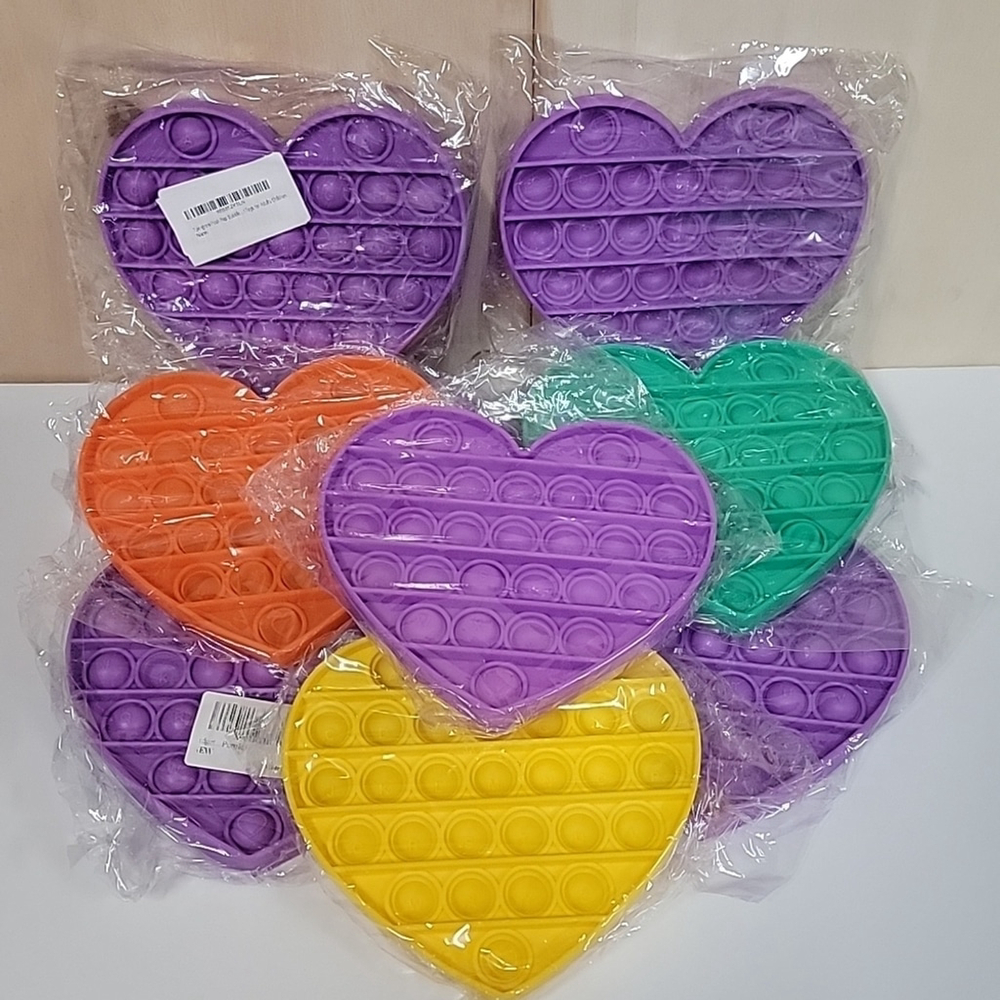 FIDGET TOYS Pop it 'Hearts' FOR KIDS, NEW